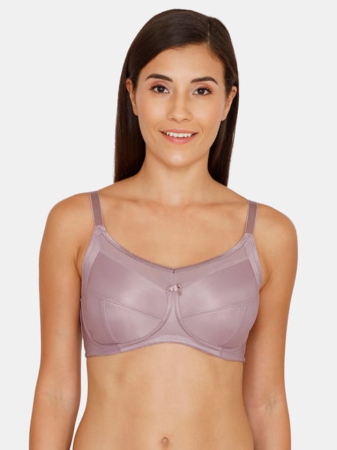 Buy Zivame Purple Non Wired Non Padded Full Coverage Bra for Women