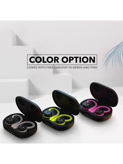 Buy Boult Audio AirBass Tru5ive Pro Earpods with Mic (Black/Green) Online At Best Price @ Tata CLiQ