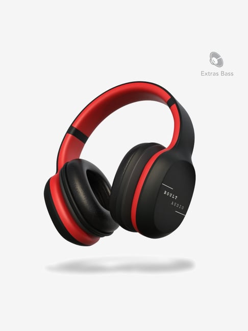 Boult Audio ProBass Thunder Over-Ear Wireless Bluetooth Headphones with 10H Playtime (Black/Red)