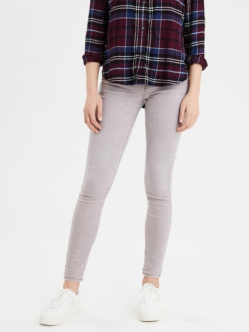 grey jeggings american eagle