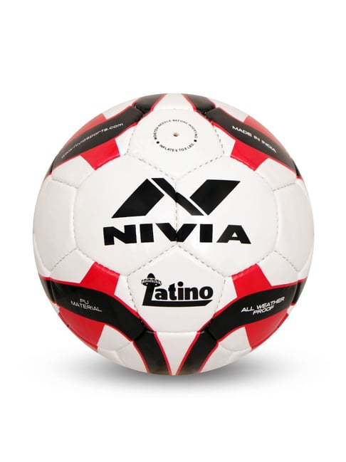 Nivia Latino White Red Football Size 5