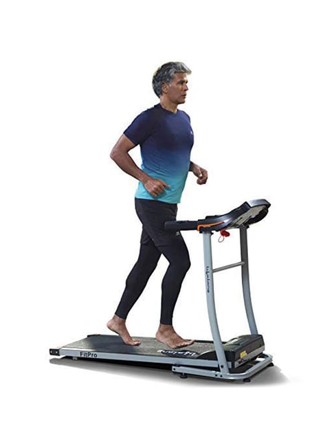 Buy Lifelong Motorized Treadmill Black Online At Best Price