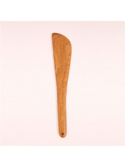 The Indus Valley Neem Wood Handmade Cooking Ladle - Set of 1-The Indus Valley-HomeFurnishing-TATA CLIQ