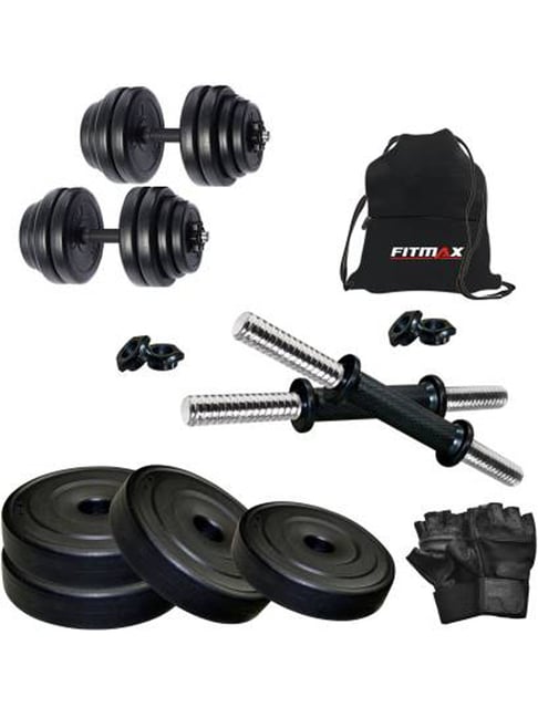 FITMAX 12 kg Home Gym Combo (Black)-FITMAX-Footwear-TATA CLIQ