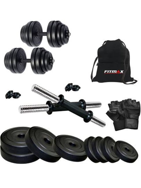 FITMAX 22 kg Home Gym Combo (Black)-FITMAX-Footwear-TATA CLIQ