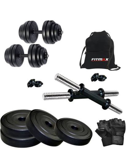 FITMAX PVC 10KG Home Gym Kit (Black)-FITMAX-Footwear-TATA CLIQ