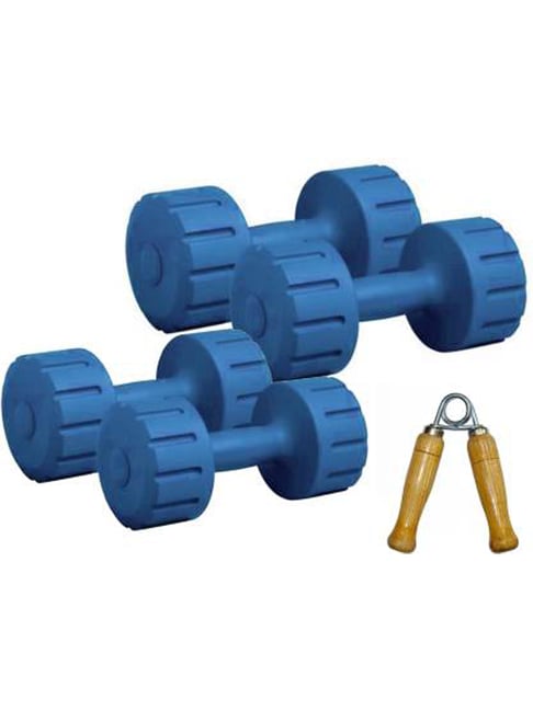 Fitmax DM PVC 1KG + 3KG Combo Home Gym Kit (Blue)-FITMAX-Footwear-TATA CLIQ