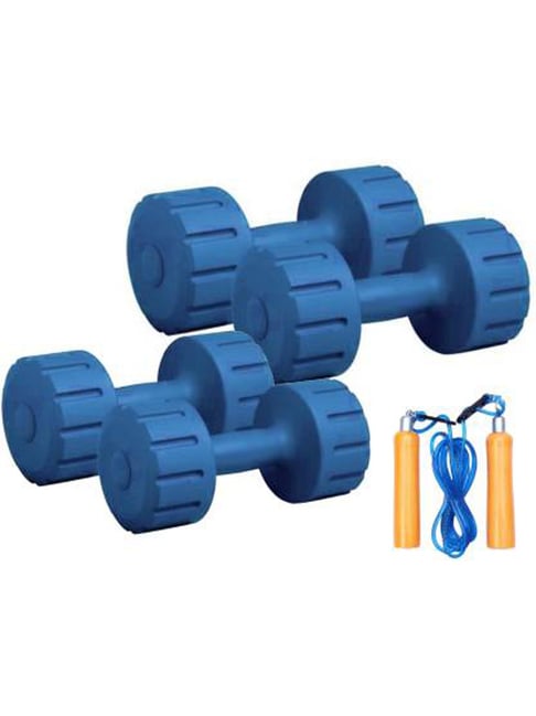 Fitmax DM PVC 1KG + 5KG Combo Home Gym Kit (Blue)-FITMAX-Footwear-TATA CLIQ