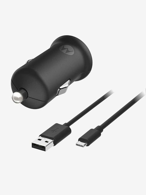 Motorola TurboPower 18W Car Charger USB-C Data Cable(Qualcomm QuickCharge3.0)