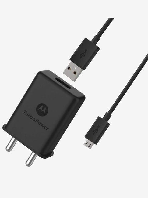 Motorola TurboPower 15+ Wall Charger + Micro-USB Data Cable (Qualcomm QuickCharge 3.0)