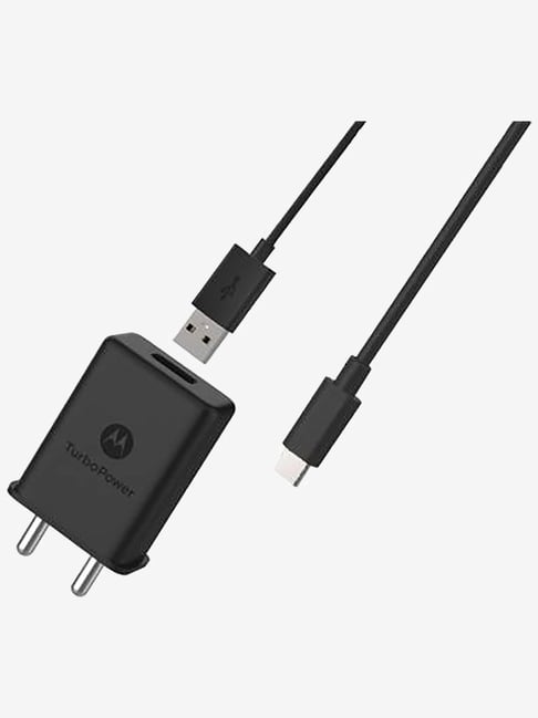 Motorola TurboPower 15+ Wall Charger + USB C Data Cable Qualcomm QuickCharge. 3.0