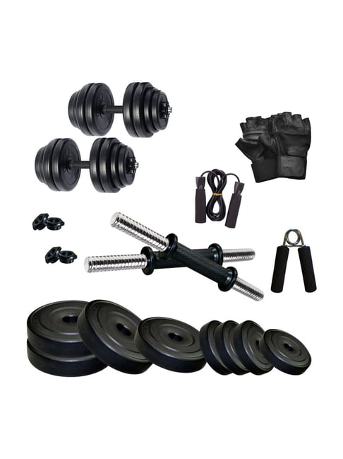 FITMAX DM 18kg Home Gym Combo (Black)-FITMAX-Footwear-TATA CLIQ