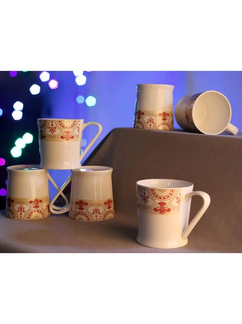 Buy Femora Microwave Safe Tea Cups (185 ml) Set of 6 at Best Price
