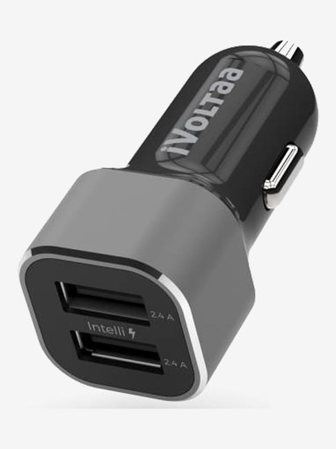 iVoltaa 4.8 Amp Turbo Car Charger (Black)