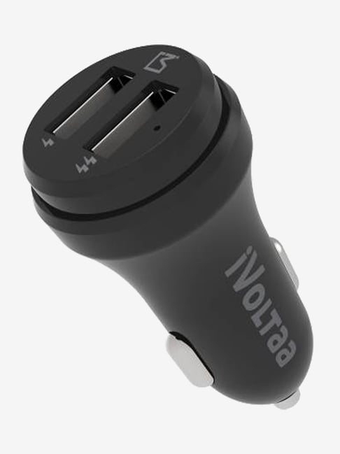 iVoltaa 3.1 Amp Turbo Car Charger (Black)