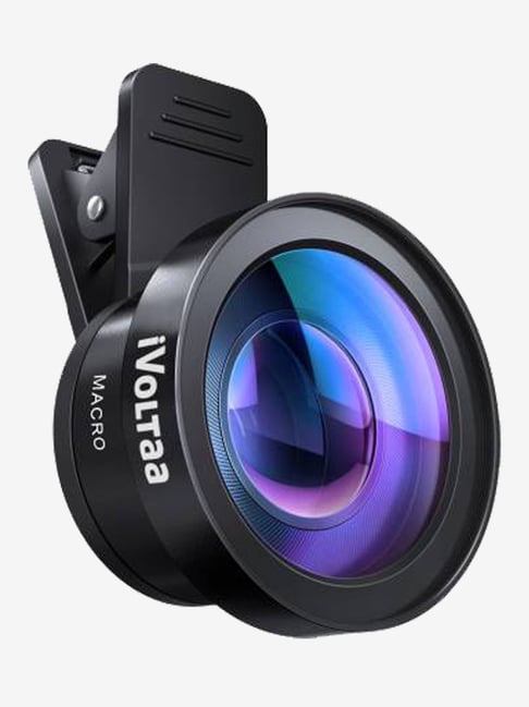 iVoltaa Universal iVMO 2PL Pro Kit 2 in1 Wide Angle and Macro Mobile Phone Lens Black