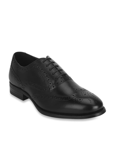 Red Tape Men's Black Brogue Shoes