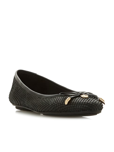 Dune London Women's Harpar Black Flat Ballets