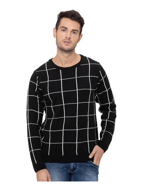 Buy Globus Black Round Neck Sweater for 