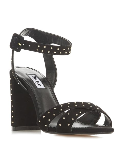 Dune London Mariianna Black Ankle Strap Sandals