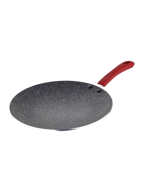 Bergner Bellini Plus Red Aluminium Induction Base Concave Tawa 30 cm diameter Set of 1