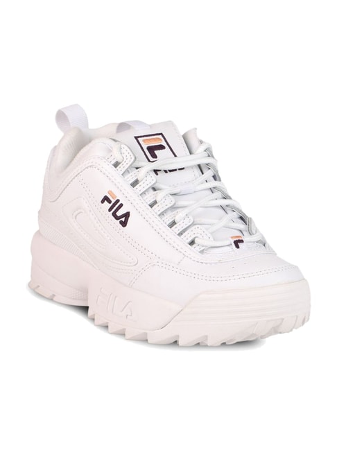 suspensie vice versa Chromatisch Buy Fila Disruptor II White Sneakers for Women at Best Price @ Tata CLiQ