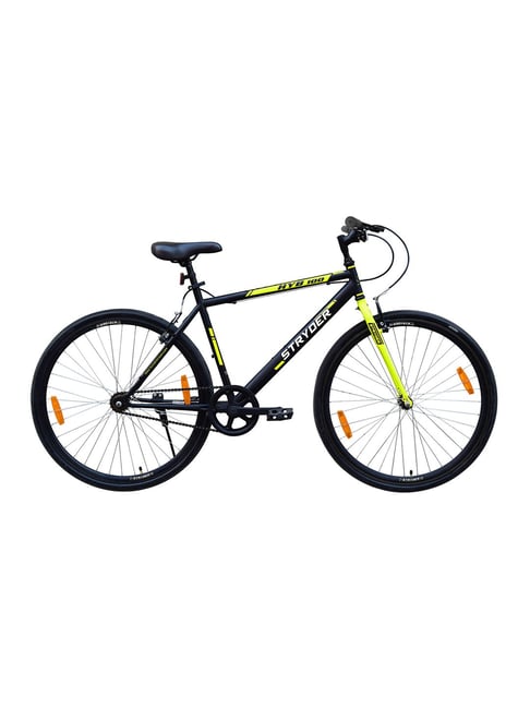 Stryder HYBRID-100 Black & Green 700C Bicycle (19 inch Wheel)
