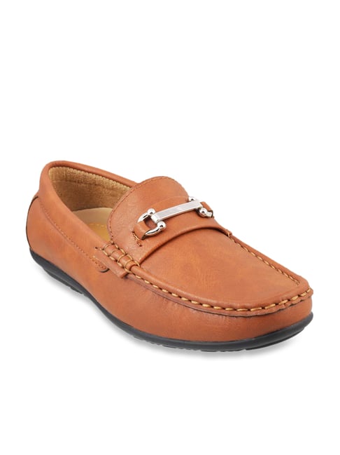 Mochi Kids Tan Casual Loafers