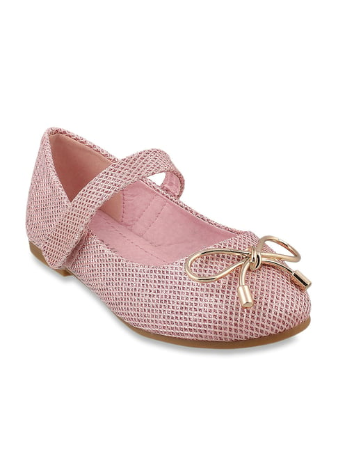 Buy Mochi Kids Peach Mary Jane Shoes 