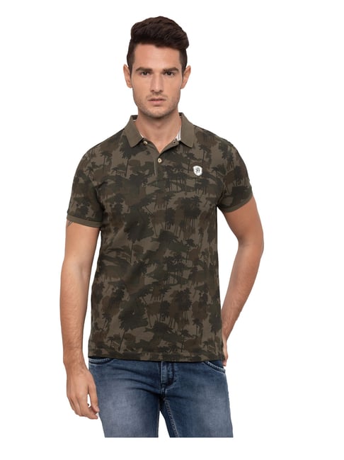 Buy Being Human Leaf Printed Polo T 