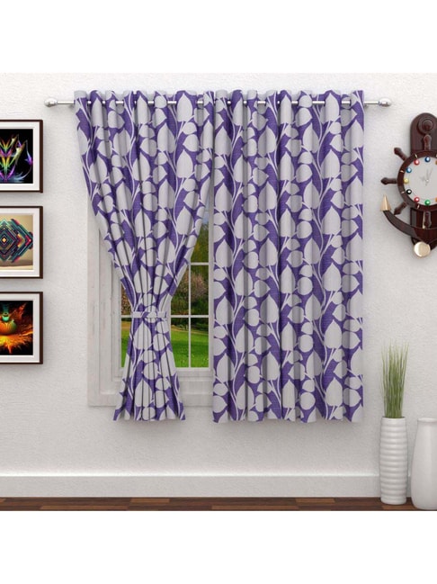Story Home Nature Purple 5 Ft, Purple Window Curtains