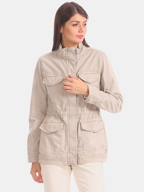 GAP Beige Cotton Jacket from GAP at best prices on Tata CLiQ