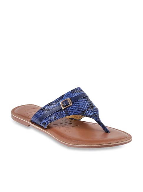 Gucci Women's Kika Thong Sandals In Blue & Red/white | ModeSens