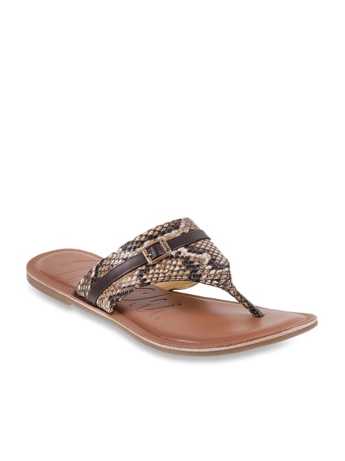 Mochi Brown Thong Sandals-picture-35