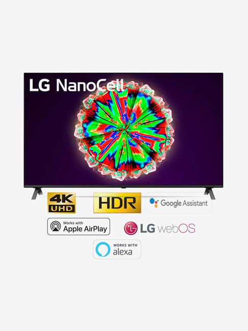 LG 139.7 cm (55 Inches) Smart Ultra HD 4K LED TV 55NANO80TNA (2020 Model, Black)