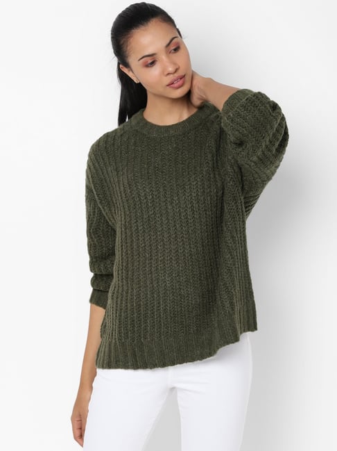 American eagle green on sale sweater