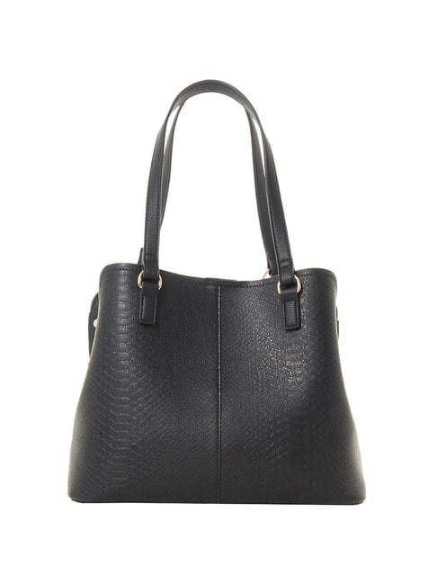 Buy Dune London Black Textured Medium Shoulder Handbag Online at Best ...