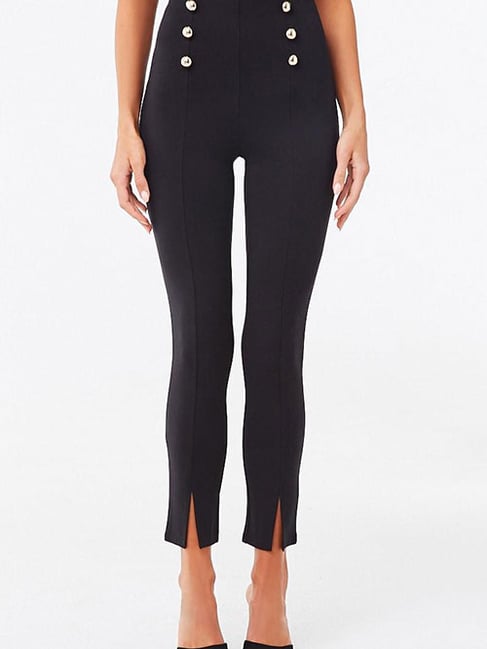 Forever 21 Black Regular Fit Leggings