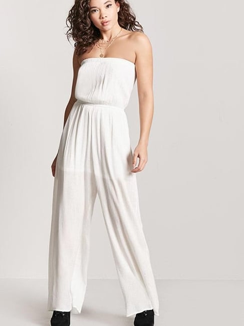 Forever 21 white clearance jumpsuit