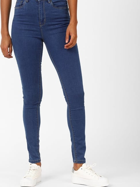 Forever 21 Medium Blue Skinny Fit Jeans