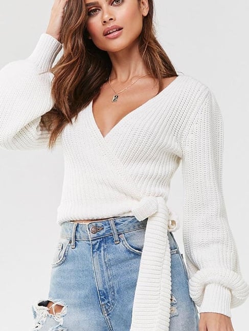 Forever 21 wrap clearance sweater