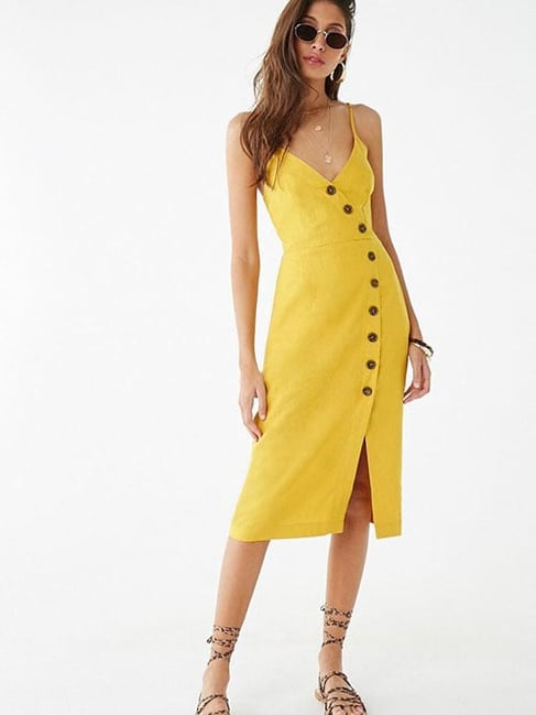 Forever 21 yellow clearance dress