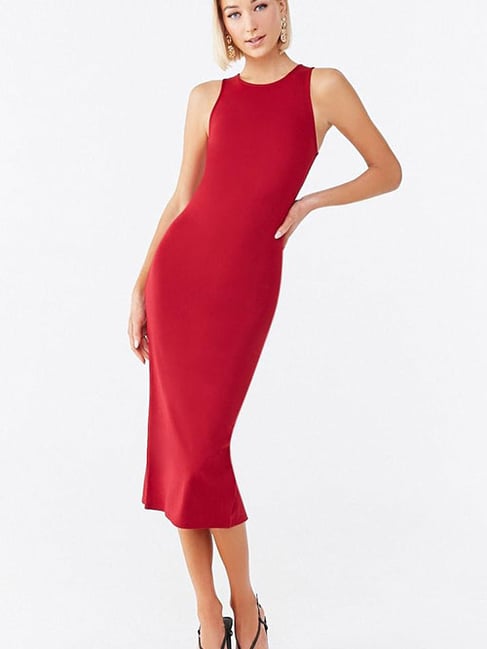 forever 21 red dress bodycon Bodycon Red Dress FOREVER 21 S (4-6) Like new