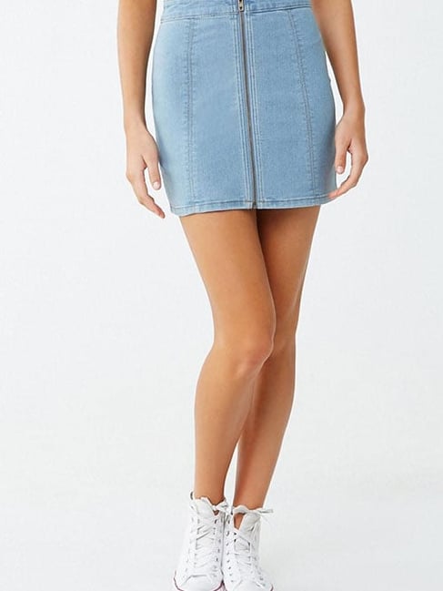 Forever 21 Blue Regular Fit Skirt