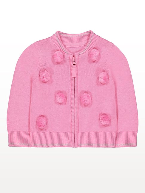 kids pink cardigan