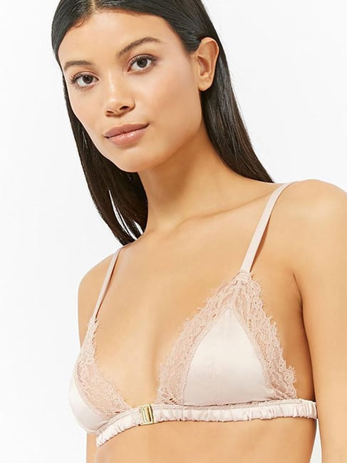 Buy Forever 21 Nude Lace Bralette Bra for Women Online @ Tata CLiQ