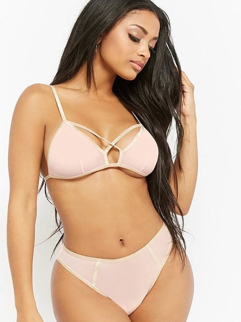 Forever 21 Blush Non-Wired Bralette Bra