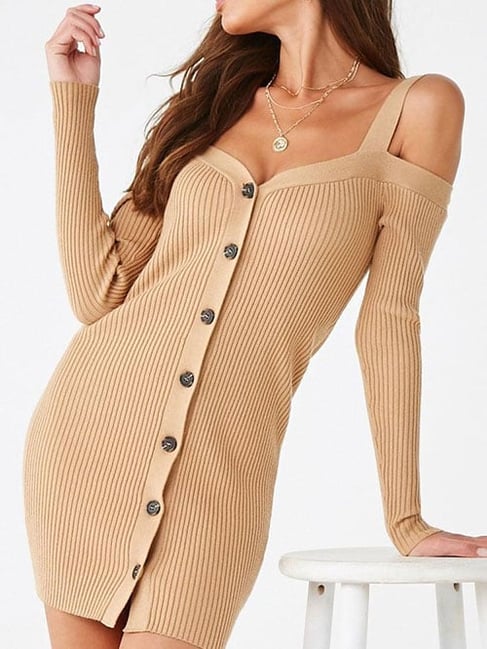 Womens Dresses Forever 21 Striped Mini Dress Buy Forever 21 Taupe