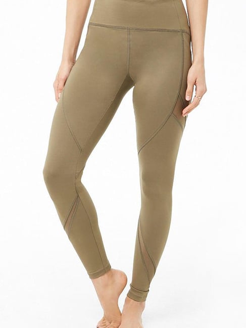 Forever 21 Olive Regular Fit Leggings