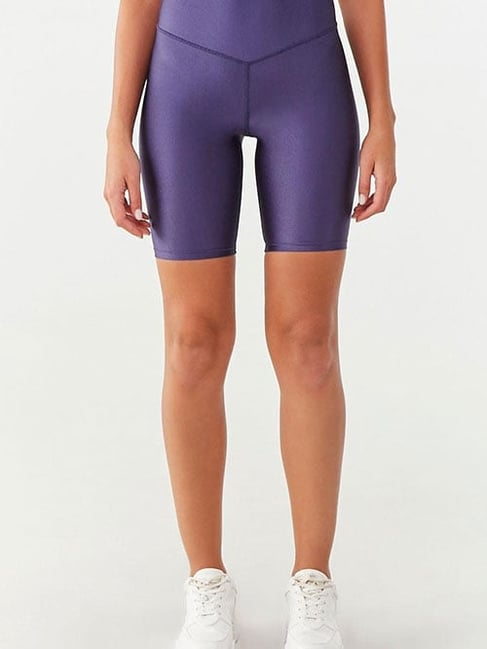 purple biker shorts